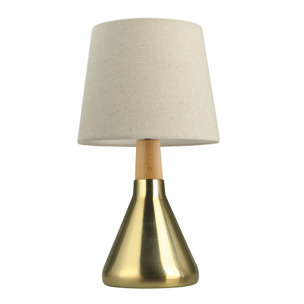 Nowoczesna lampa Luces Exclusivas OVALLE LE42120 - kolor lampy - mosiądz/piaskowy, materiał - metal/tkanina