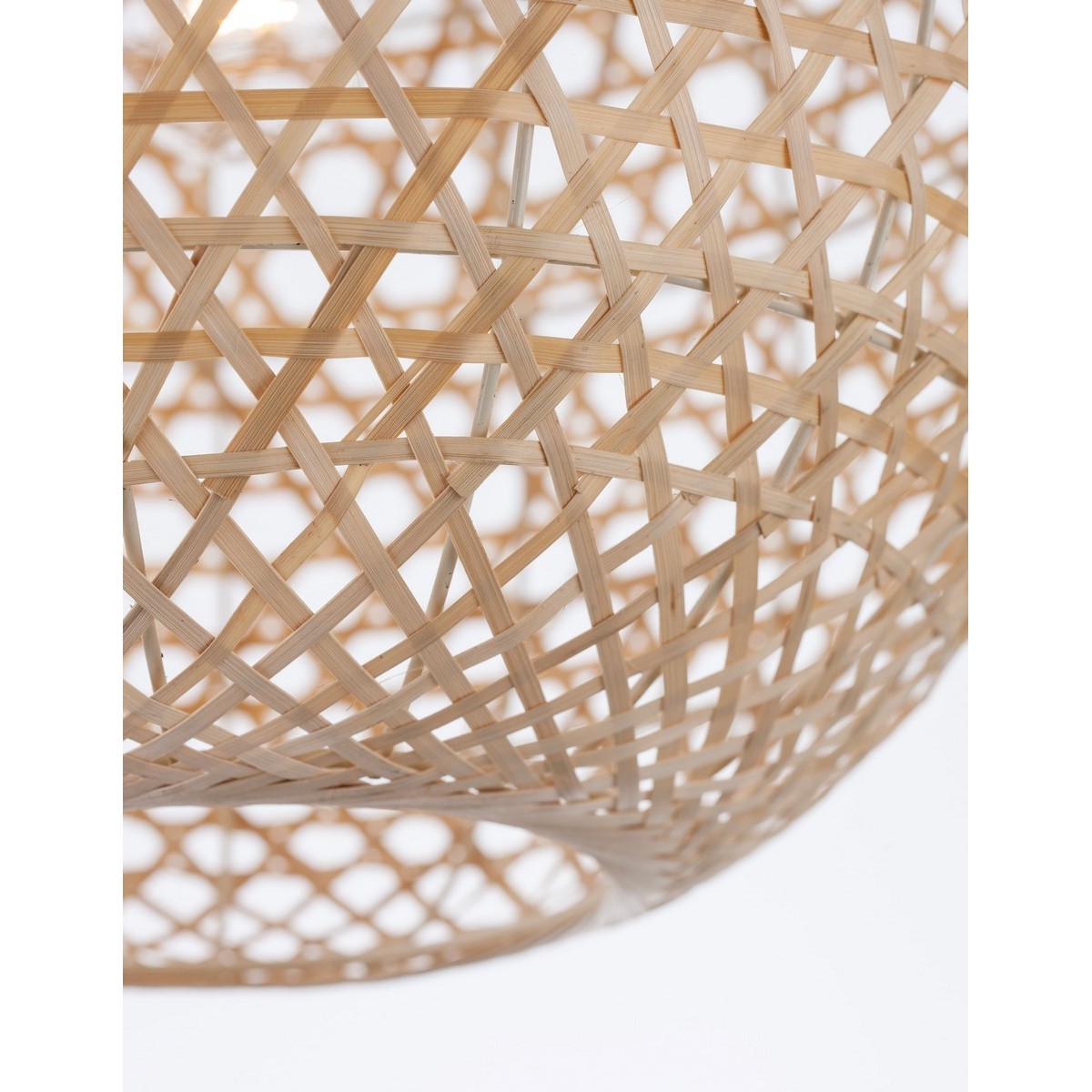 Stylowa lampa Luces Exclusivas OVIEDO LE42121 - kolor lampy - naturalny bambus, materiał - bambus