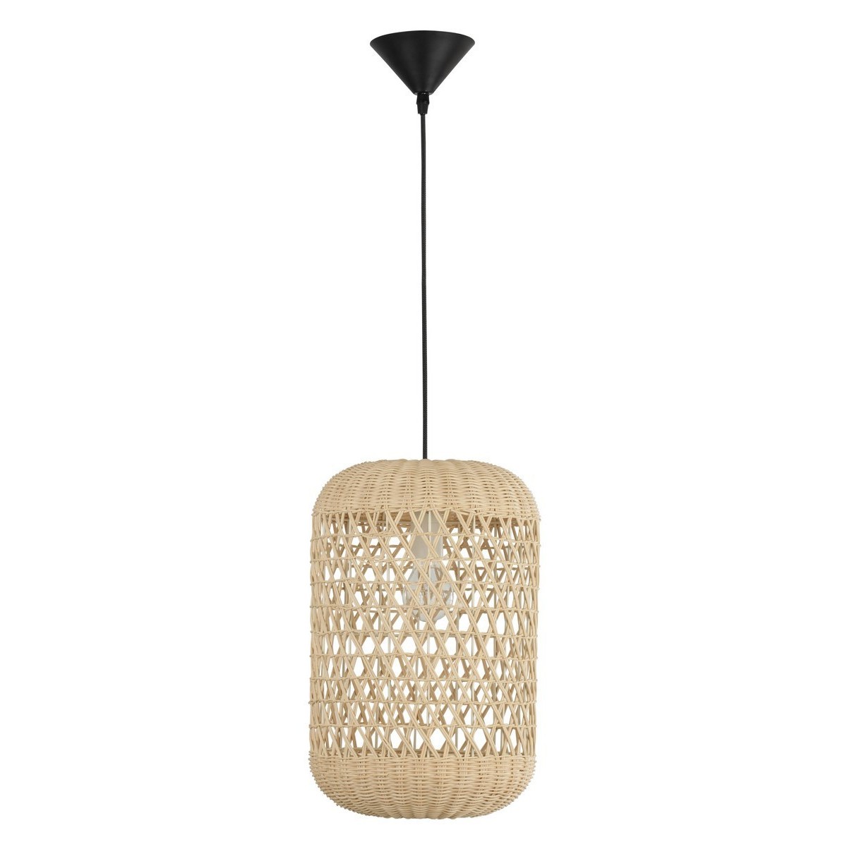 Piękna lampa Luces Exclusivas PALMAR LE42125 - kolor lampy - naturalny ratan, materiał - ratan