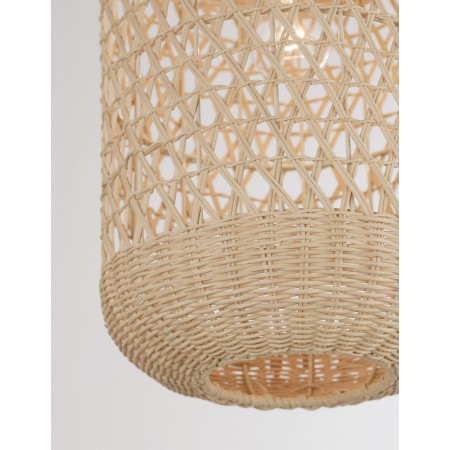 Piękna lampa Luces Exclusivas PALMAR LE42125 - kolor lampy - naturalny ratan, materiał - ratan