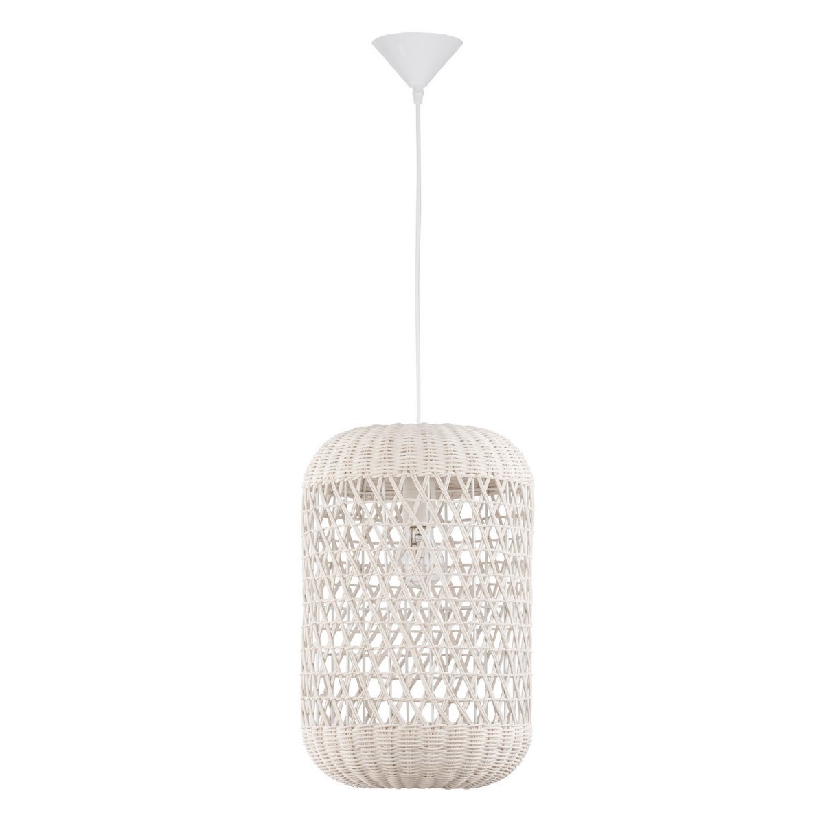 Nowoczesna lampa Luces Exclusivas PALMAR LE42126 - kolor lampy - biały, materiał - ratan