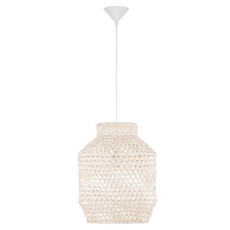 Stylowa lampa Luces Exclusivas PALMAS LE42127 - kolor lampy - biały, materiał - bambus