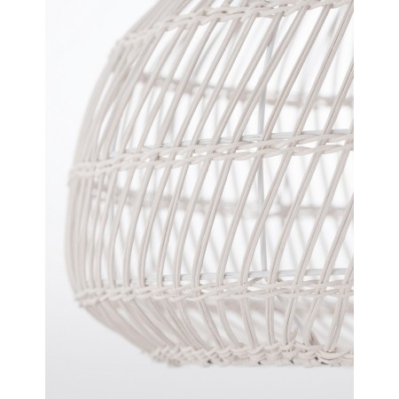 Niecodzienna lampa Luces Exclusivas OVIEDO LE42130 - kolor lampy - biały, materiał - ratan