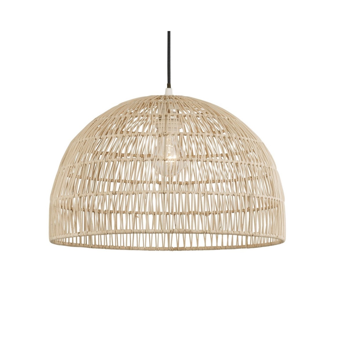 Piękna lampa Luces Exclusivas OVIEDO LE42131 - kolor lampy - naturalny ratan, materiał - ratan
