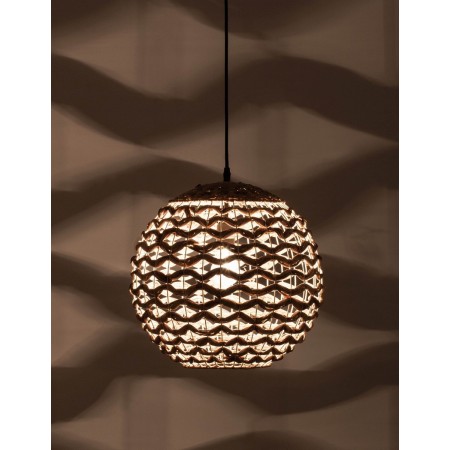 Wyjątkowa oprawa oświetleniowa Luces Exclusivas PARANA LE42134 - kolor lampy - naturalny/czarny, materiał - hiacynt wodn