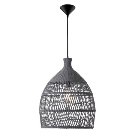 Niecodzienna lampa Luces Exclusivas PERICO LE42142 - kolor lampy - szary, materiał - ratan