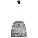 Piękna lampa Luces Exclusivas PERICO LE42143 - kolor lampy - szary, materiał - ratan