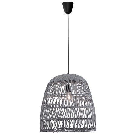 Piękna lampa Luces Exclusivas PERICO LE42143 - kolor lampy - szary, materiał - ratan