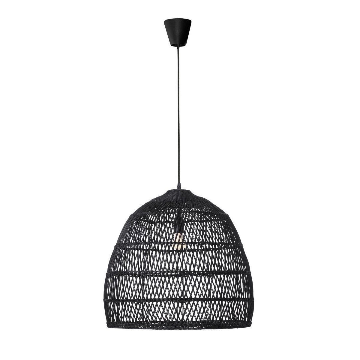 Nowoczesna lampa Luces Exclusivas PERICO LE42144 - kolor lampy - czarny, materiał - ratan