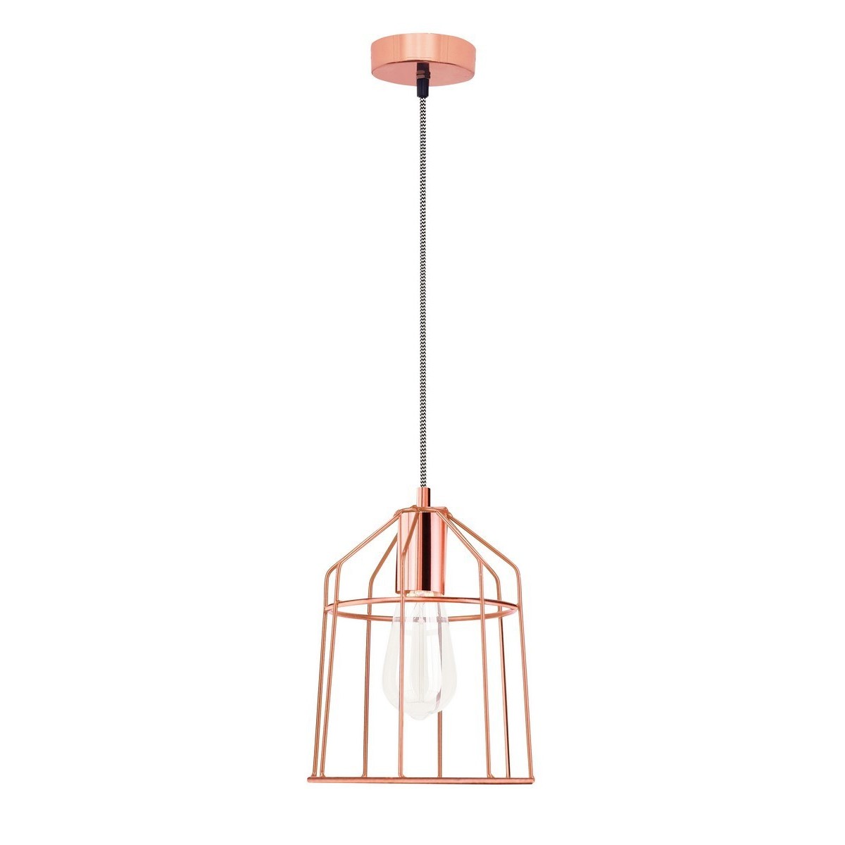 Piękna lampa Luces Exclusivas RAWSON LE42162 - kolor lampy - miedziany, materiał - metal