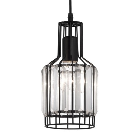 Niecodzienna lampa Luces Exclusivas TANDIL LE42179 - kolor lampy - czarny, materiał - aluminium/kryształ