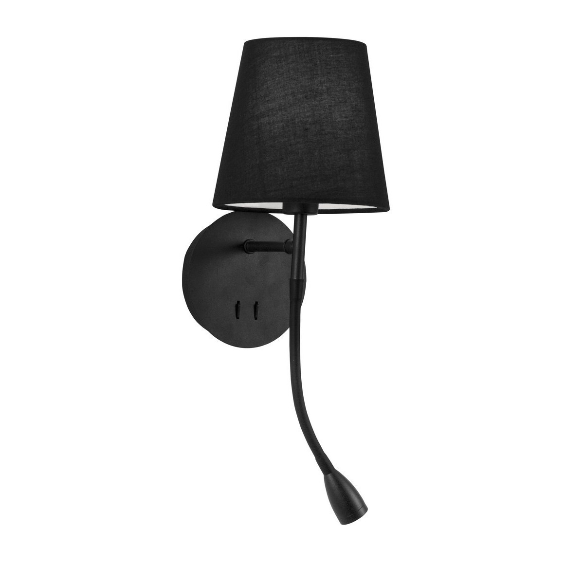 Niecodzienna lampa Luces Exclusivas BRAGADO LE42269 - kolor lampy - czarny, materiał - aluminium/tkanina