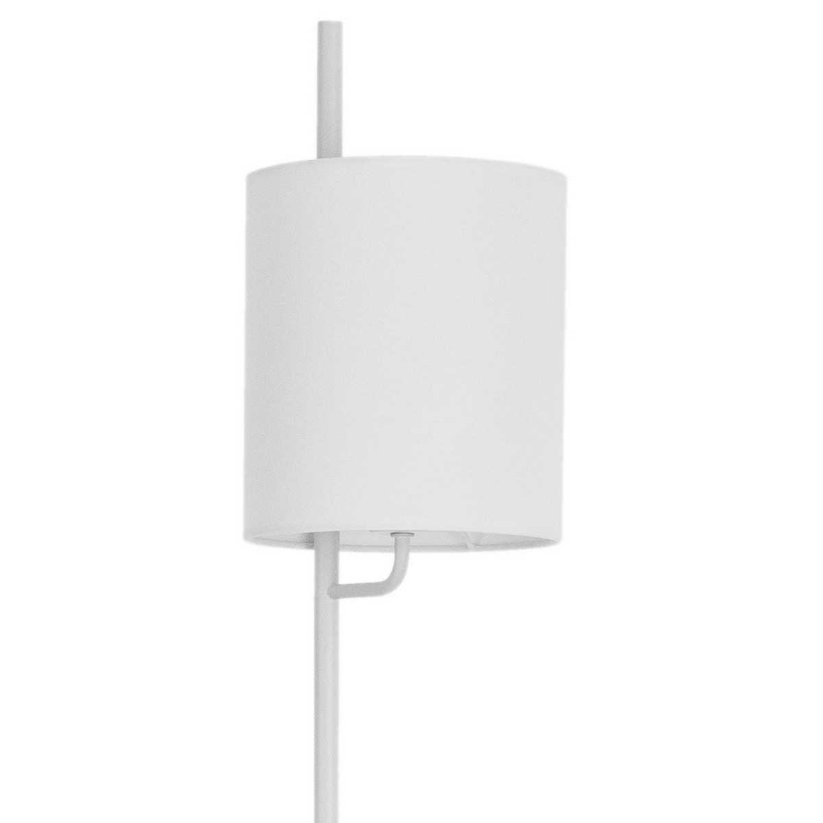 Stylowa lampa Luces Exclusivas BRUNETE LE42272 - kolor lampy - biały, materiał - aluminium/tkanina