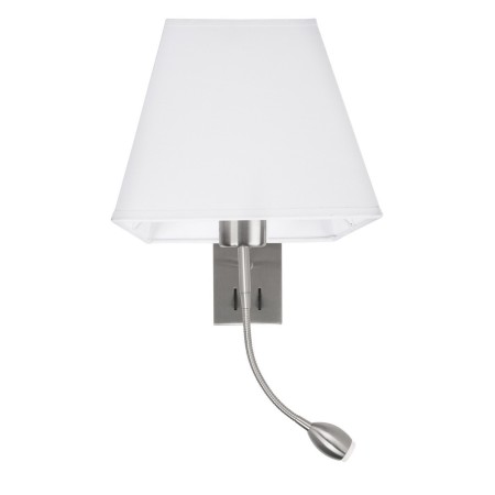 Niepowtarzalna lampa Luces Exclusivas CACERES LE42280 - kolor lampy - nikiel/biały, materiał - aluminium