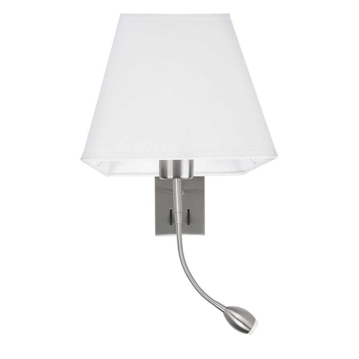 Niepowtarzalna lampa Luces Exclusivas CACERES LE42280 - kolor lampy - nikiel/biały, materiał - aluminium