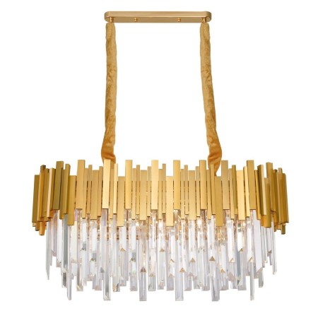 Piękna lampa Luces Exclusivas CAMPANA LE42289 - kolor lampy - złoty, materiał - metal/kryształ