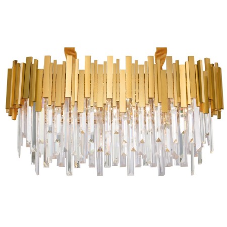 Piękna lampa Luces Exclusivas CAMPANA LE42289 - kolor lampy - złoty, materiał - metal/kryształ