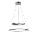 Stylowa lampa Luces Exclusivas CAUCETE LE42309 - kolor lampy - chrom, materiał - aluminium/kryształ