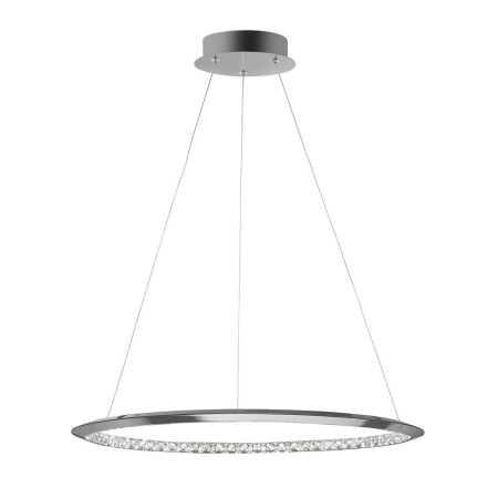Niepowtarzalna lampa Luces Exclusivas CAUCETE LE42311 - kolor lampy - chrom, materiał - aluminium/kryształ