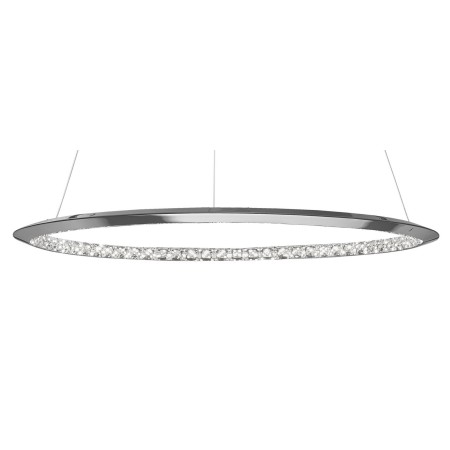 Niepowtarzalna lampa Luces Exclusivas CAUCETE LE42311 - kolor lampy - chrom, materiał - aluminium/kryształ