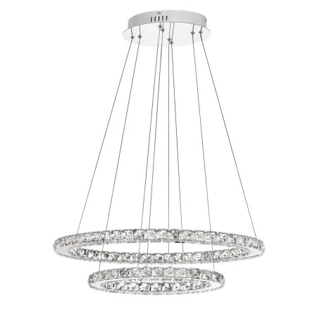 Piękna lampa Luces Exclusivas CEDEIRA LE42313 - kolor lampy - chrom, materiał - aluminium/kryształ