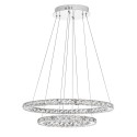 Piękna lampa Luces Exclusivas CEDEIRA LE42313 - kolor lampy - chrom, materiał - aluminium/kryształ