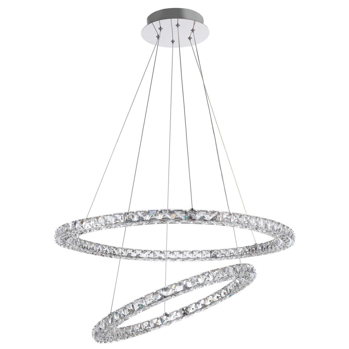 Nowoczesna lampa Luces Exclusivas CERCEDA LE42314 - kolor lampy - chrom, materiał - aluminium/kryształ