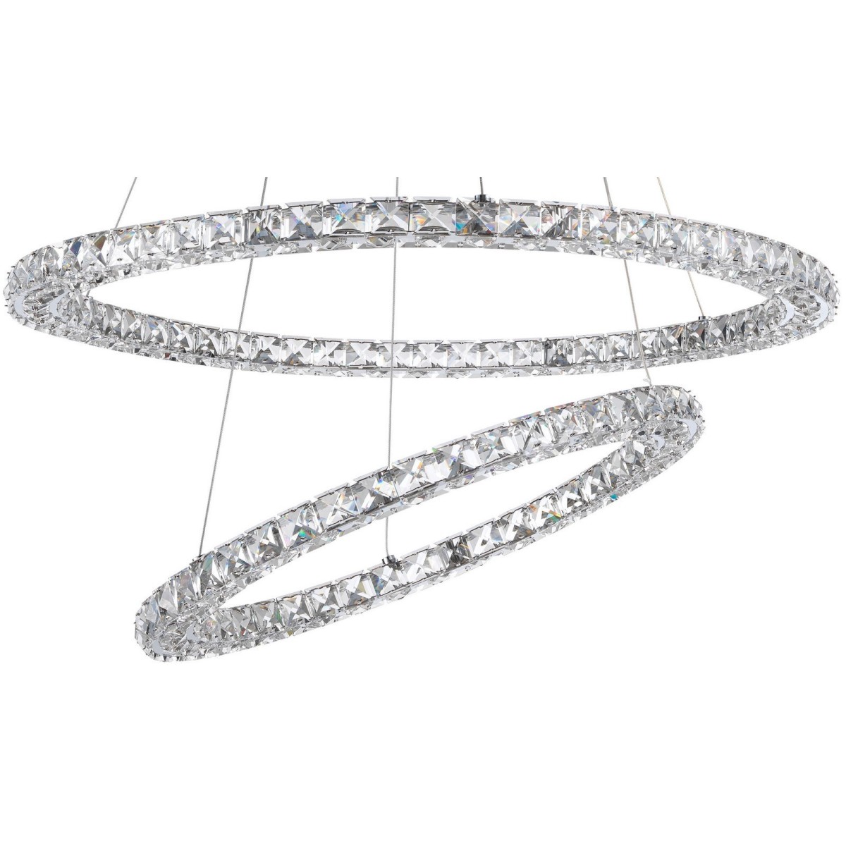 Nowoczesna lampa Luces Exclusivas CERCEDA LE42314 - kolor lampy - chrom, materiał - aluminium/kryształ