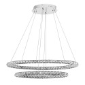 Stylowa lampa Luces Exclusivas CEDEIRA LE42315 - kolor lampy - chrom, materiał - aluminium/kryształ
