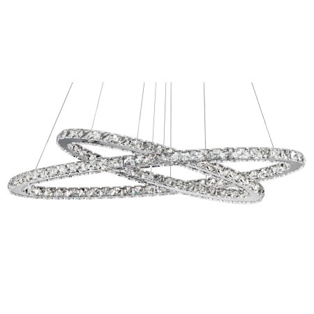 Stylowa lampa Luces Exclusivas CEDEIRA LE42315 - kolor lampy - chrom, materiał - aluminium/kryształ