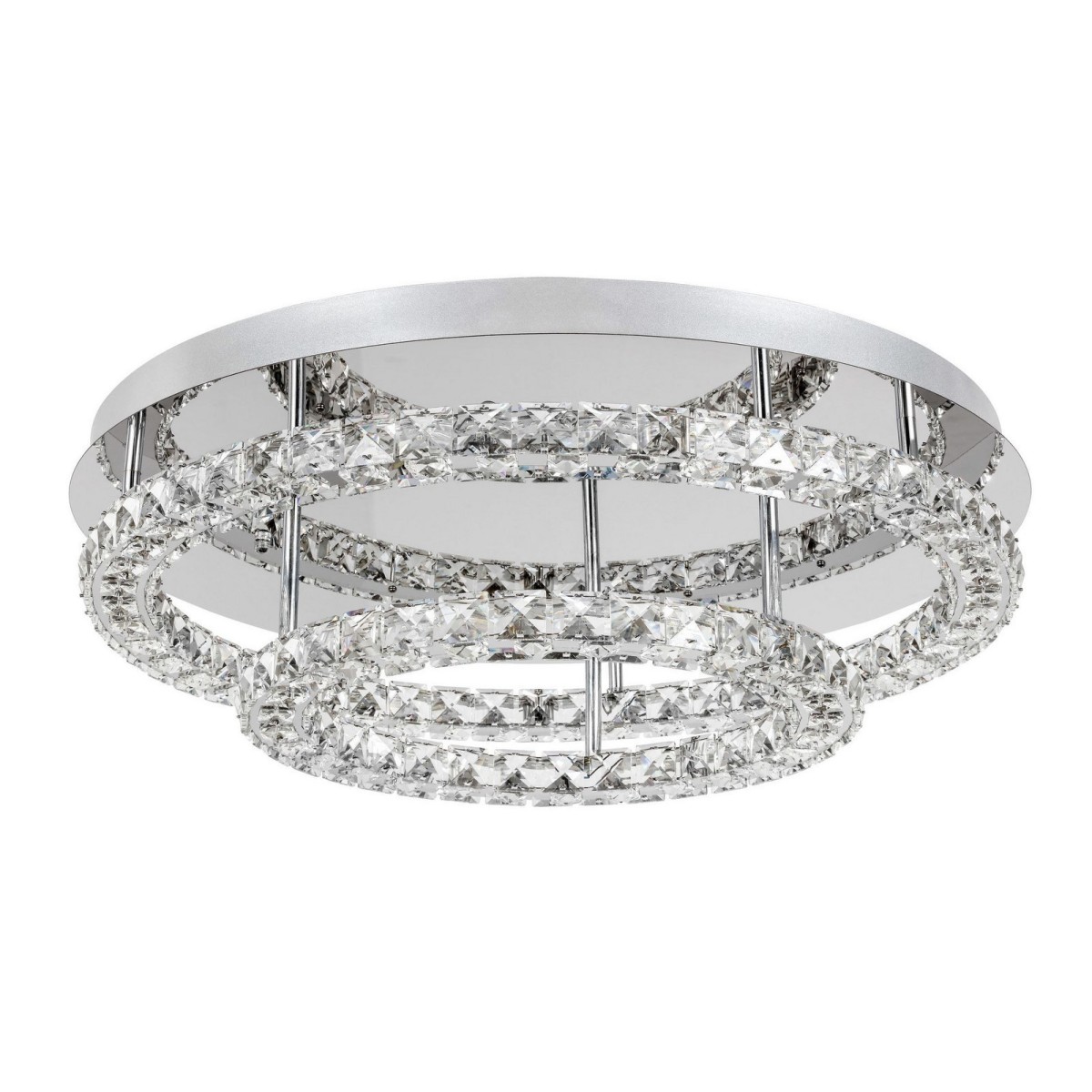 Wyjątkowa oprawa oświetleniowa Luces Exclusivas CERCEDA LE42316 - kolor lampy - chrom, materiał - aluminium/kryształ