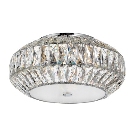 Stylowa lampa Luces Exclusivas CHAJARI LE42321 - kolor lampy - transparentny/biały, materiał - kryształ/szkło