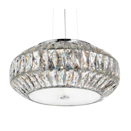 Wyjątkowa oprawa oświetleniowa Luces Exclusivas CHAJARI LE42322 - kolor lampy - transparentny/biały, materiał - kryształ