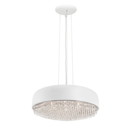 Stylowa lampa Luces Exclusivas CIENAGA LE42333 - kolor lampy - biały, materiał - aluminium/kryształ