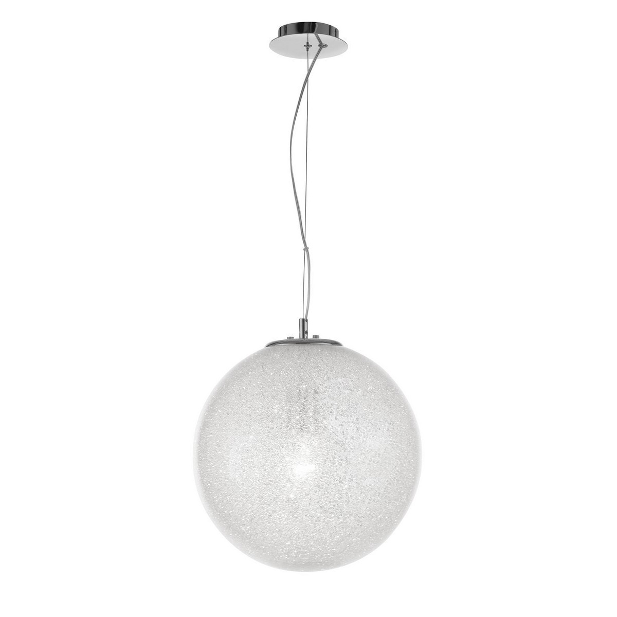 Piękna lampa Luces Exclusivas FLANDES LE42363 - kolor lampy - transparentny/chrom, materiał - szkło/aluminium