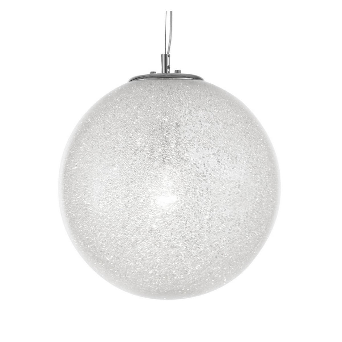 Piękna lampa Luces Exclusivas FLANDES LE42363 - kolor lampy - transparentny/chrom, materiał - szkło/aluminium