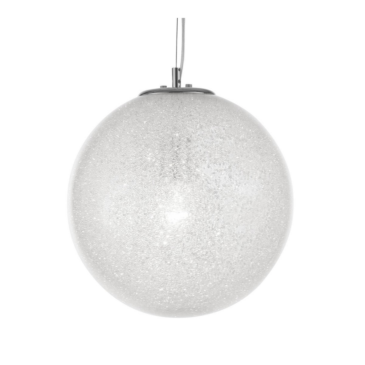 Nowoczesna lampa Luces Exclusivas FLANDES LE42364 - kolor lampy - transparentny/chrom, materiał - szkło/aluminium