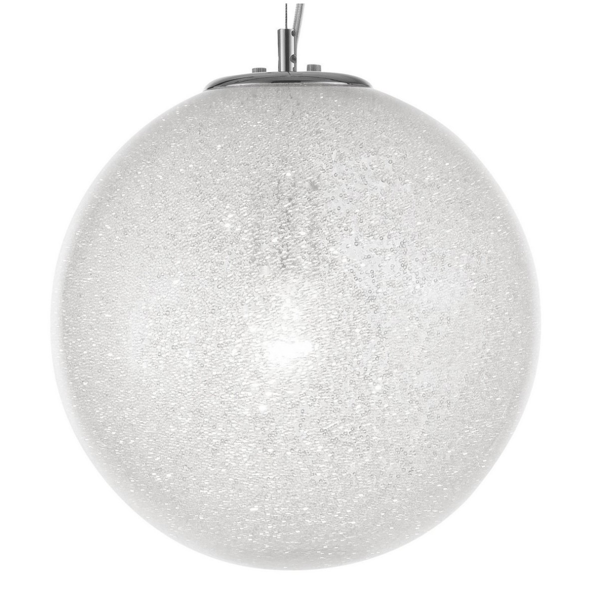 Stylowa lampa Luces Exclusivas FLANDES LE42365 - kolor lampy - transparentny/chrom, materiał - szkło/aluminium