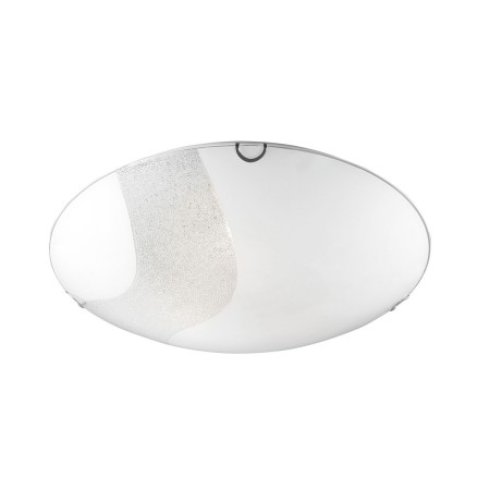 Niepowtarzalna lampa Luces Exclusivas FLORIDA LE42367 - kolor lampy - biały/chrom, materiał - szkło/metal