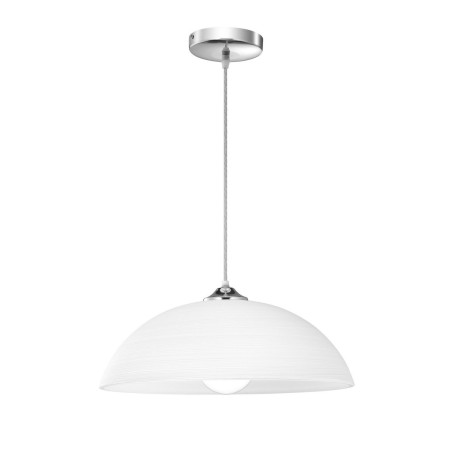 Stylowa lampa Luces Exclusivas HERNANI LE42390 - kolor lampy - biały/chrom, materiał - szkło/metal