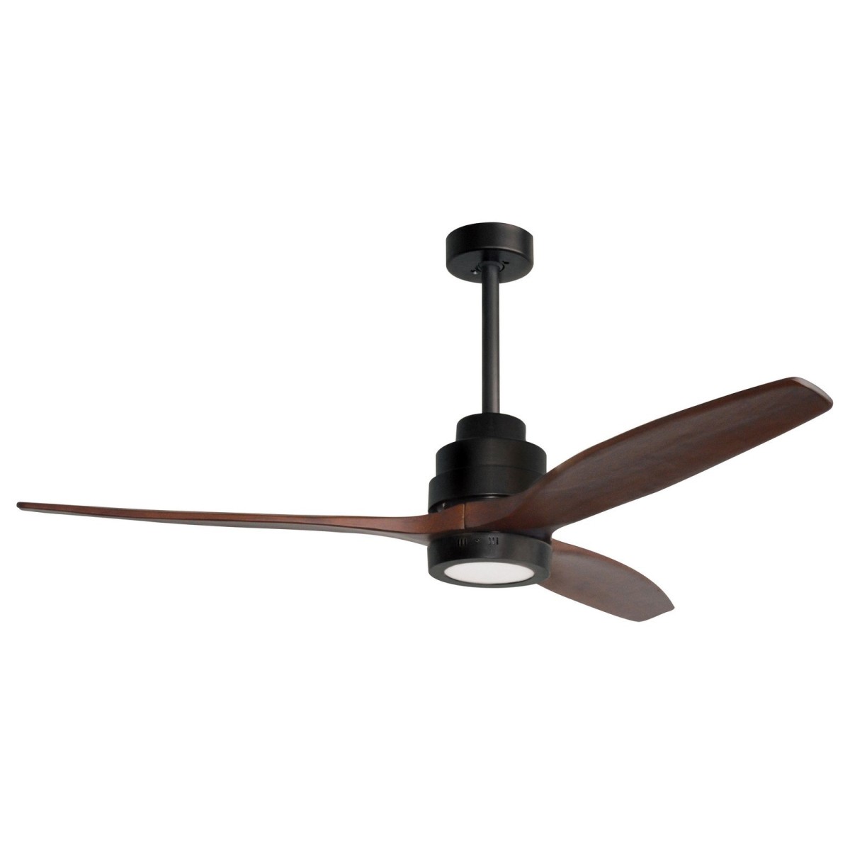 Niecodzienna lampa Luces Exclusivas SAHAGUN LE42552 - kolor lampy - czarny/brązowy, materiał - metal/szkło/drewno