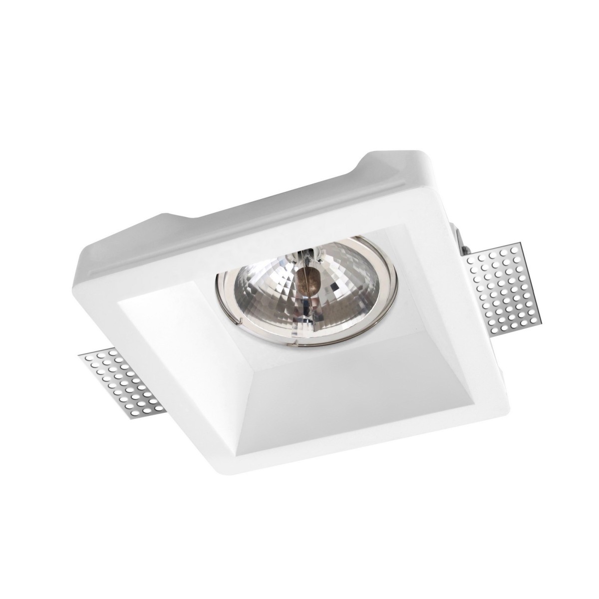 Stylowa lampa Luces Exclusivas GRANEROS LE61547 - kolor lampy - biały, materiał - gips