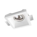 Stylowa lampa Luces Exclusivas GRANEROS LE61547 - kolor lampy - biały, materiał - gips