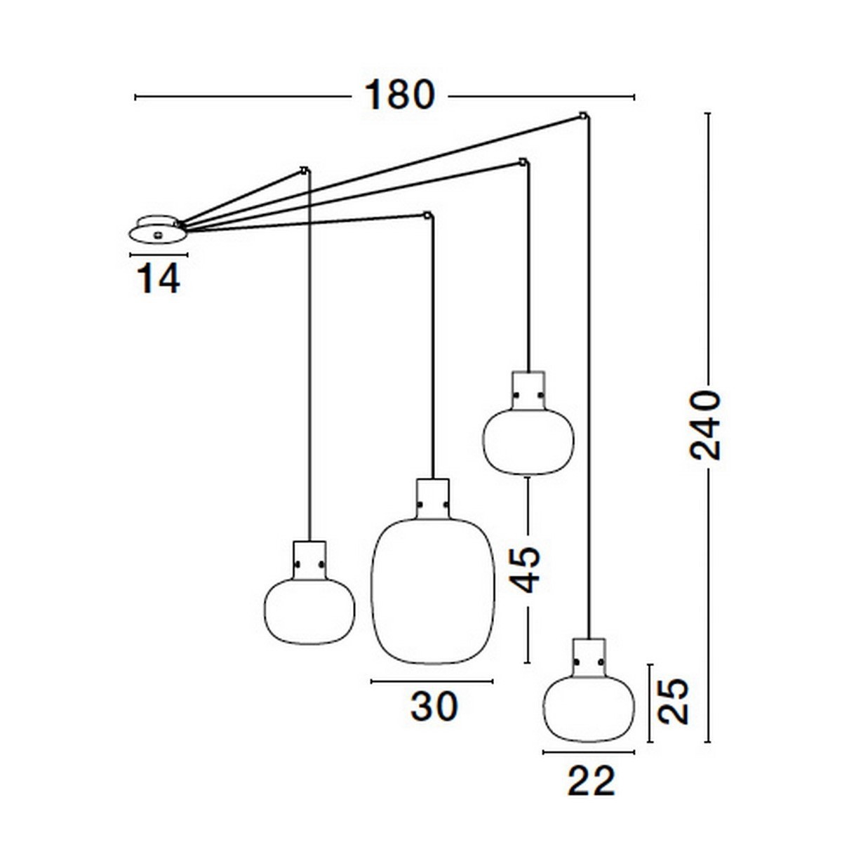 wyjątkowa lampa wisząca Luces Exclusivas PADRE LE42632