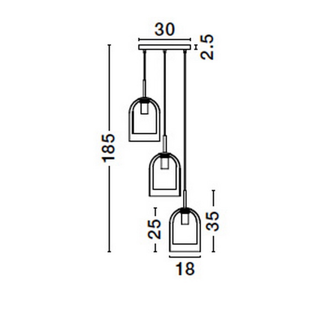 piękna lampa wisząca Luces Exclusivas BONAO LE42643