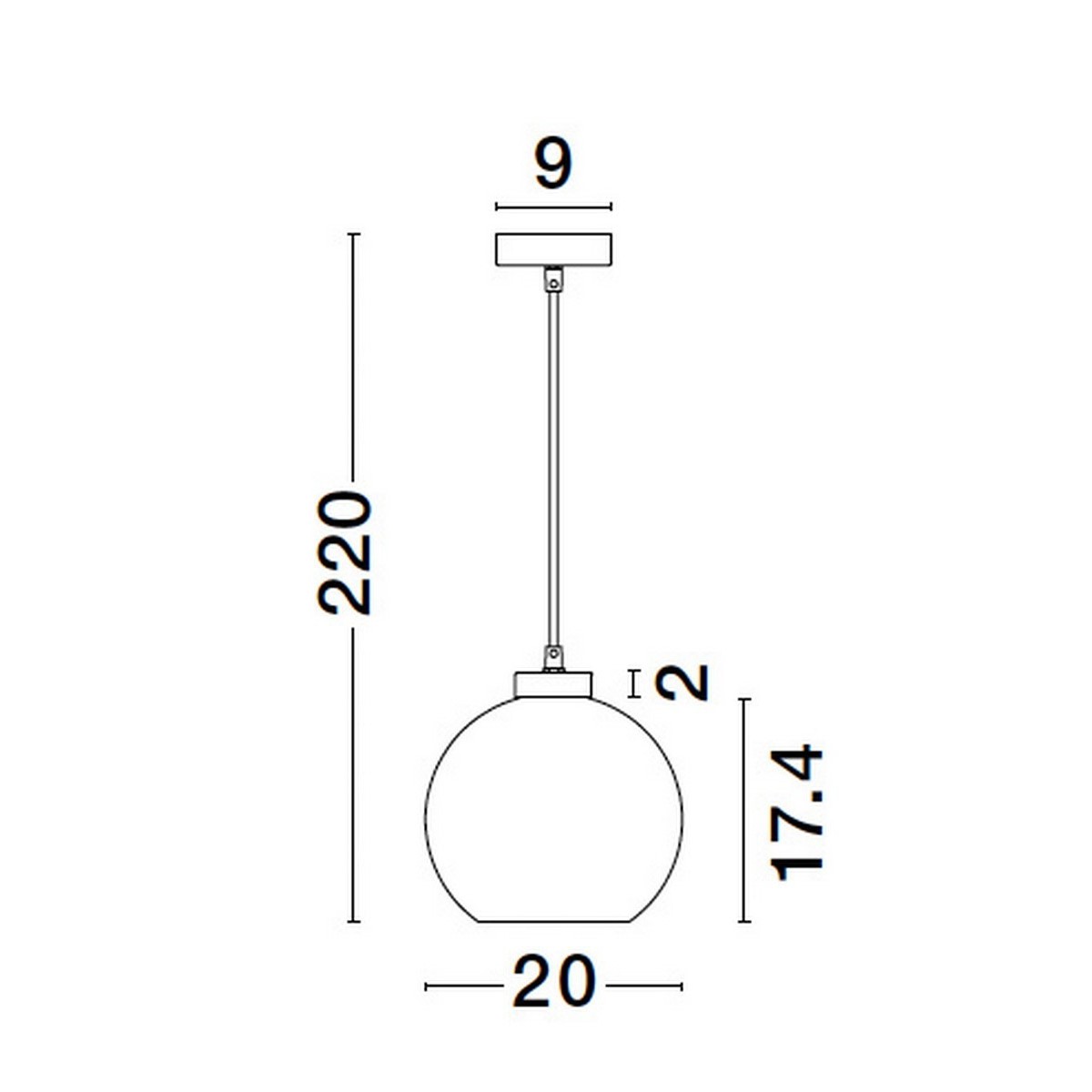 nadzwyczajna lampa wisząca Luces Exclusivas REPOS LE42649