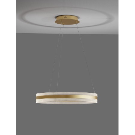 złota wspaniała lampa wisząca - nowoczesna ledowa Luces Exclusivas COLIMA LE42753