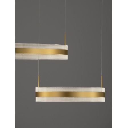 złota unikatowa lampa wisząca - nowoczesna ledowa Luces Exclusivas COLIMA LE42754