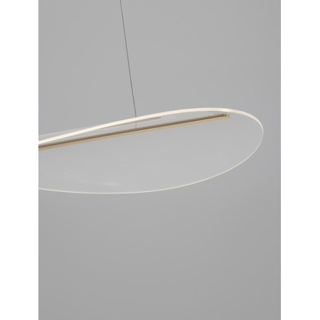 złota dekoracyjna lampa wisząca - nowoczesna ledowa Luces Exclusivas COLIMA LE42755