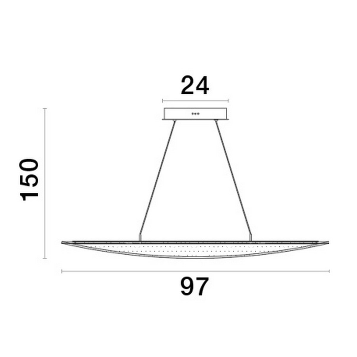 złota dekoracyjna lampa wisząca - nowoczesna ledowa Luces Exclusivas COLIMA LE42755